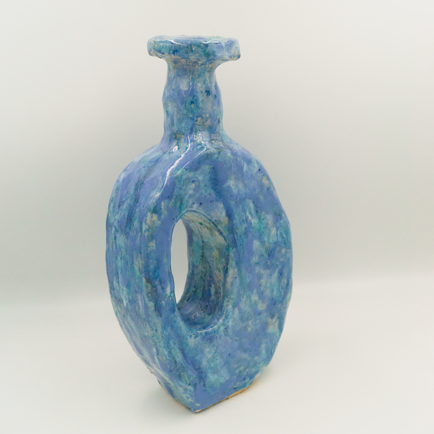 Jarrón Core azul