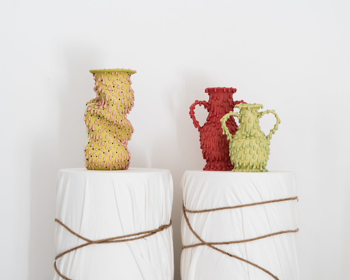 Philip Kupferschmidt — Pistachio Slumped Vase