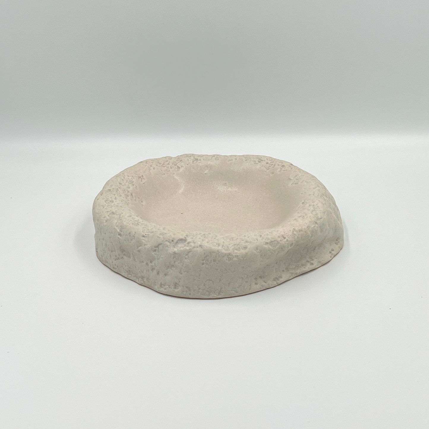 Plato piedra blanco
