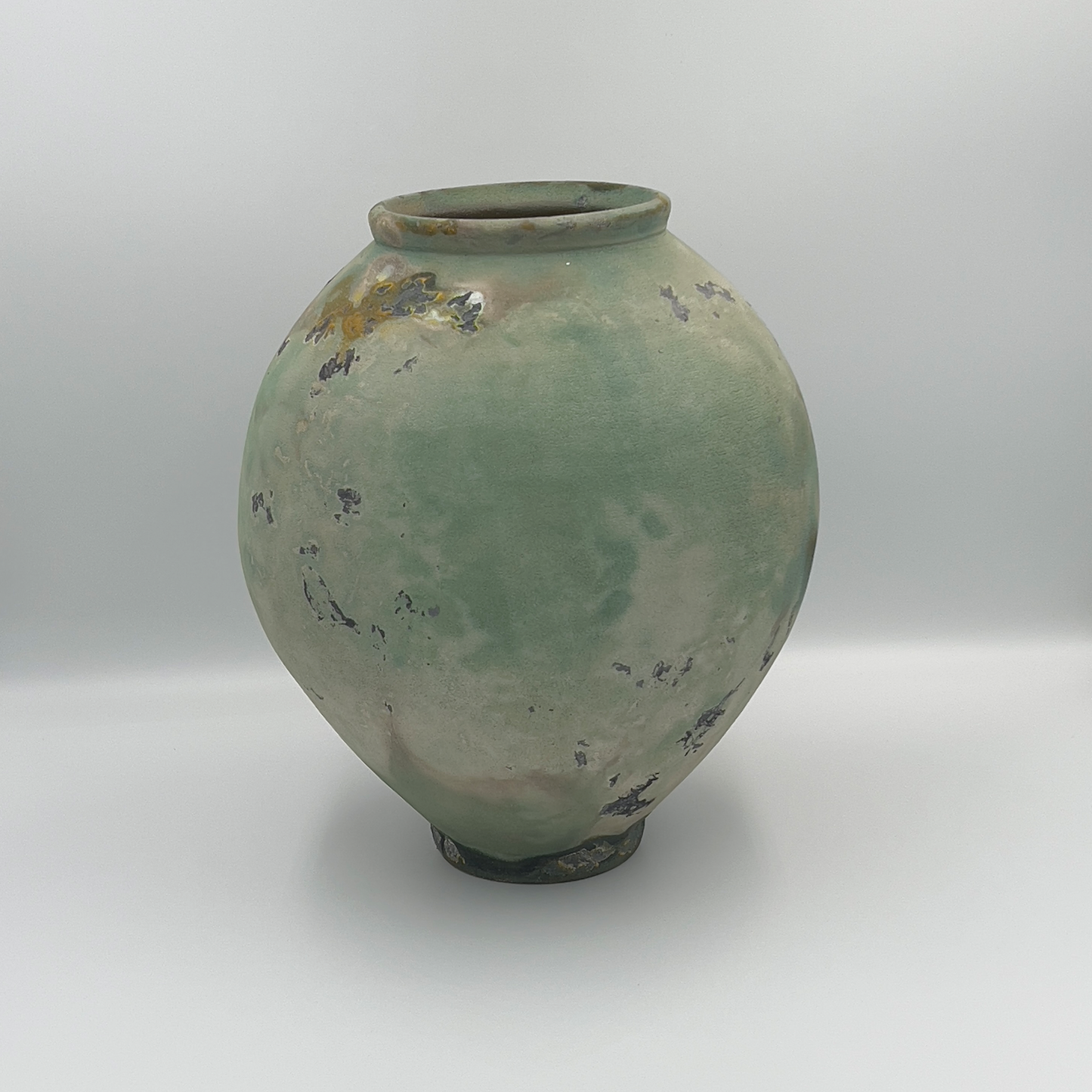 Moon jar Rukoryo - Green