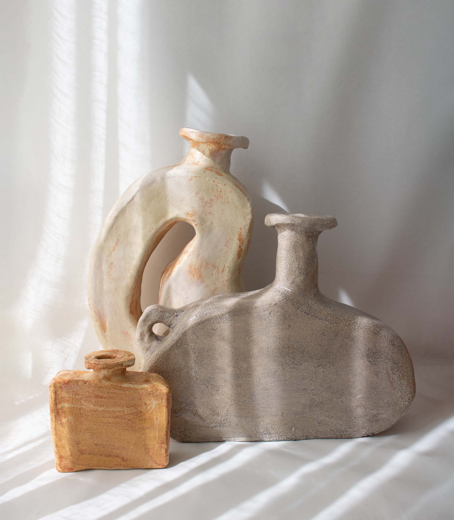 Gray Fat Vase