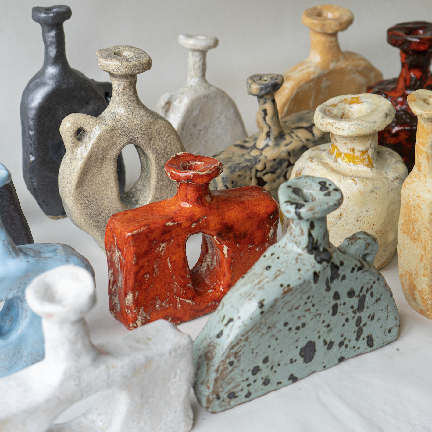 Jarrón Tiny rojo intenso