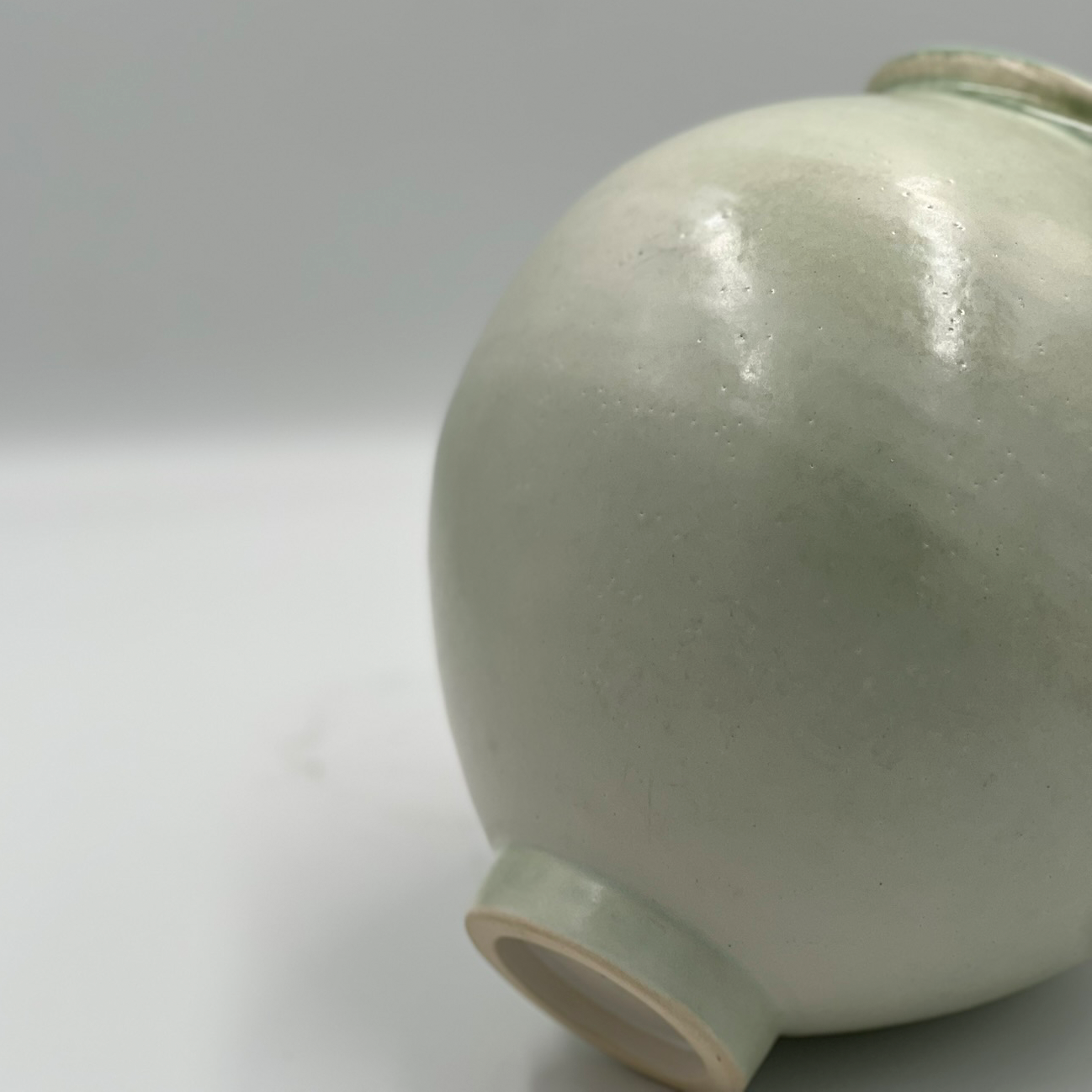 Moon jar Rukoryo - Verde suave