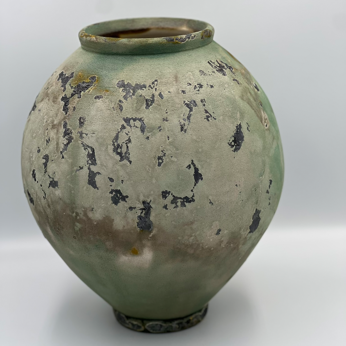 Moon jar Rukoryo - Green