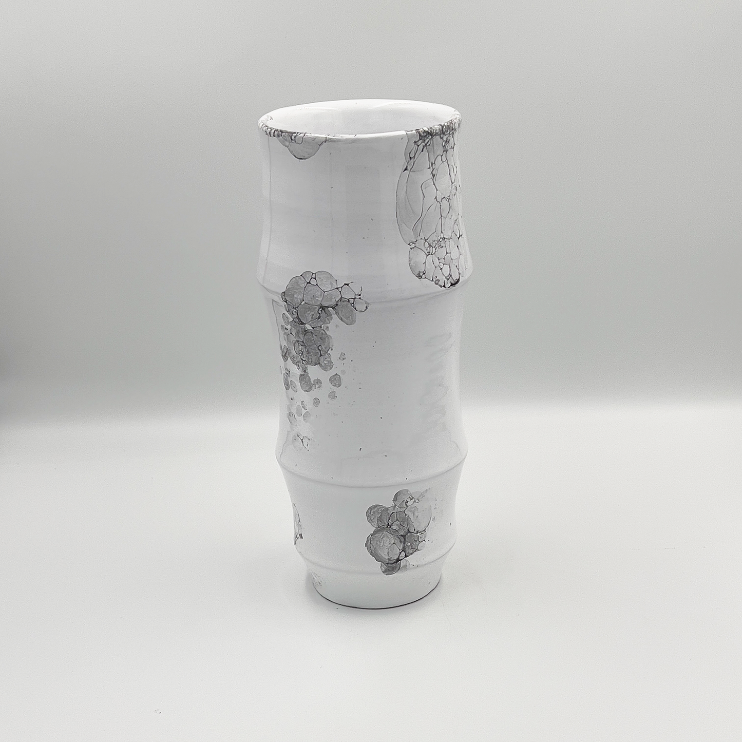 Jarrón Bambú Blanco I