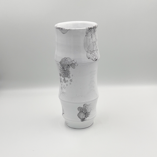 Jarrón Bambú Blanco I