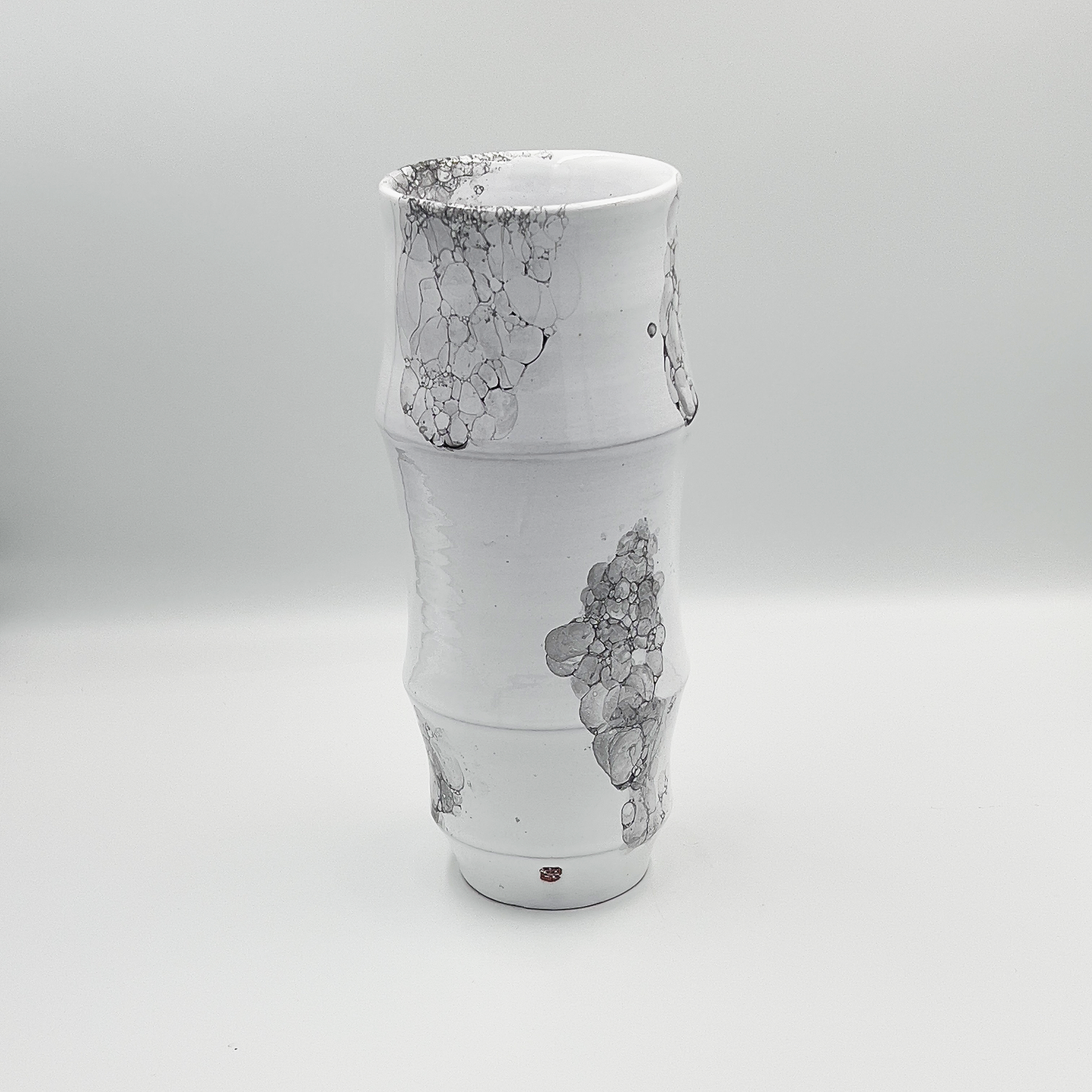 Jarrón Bambú Blanco I