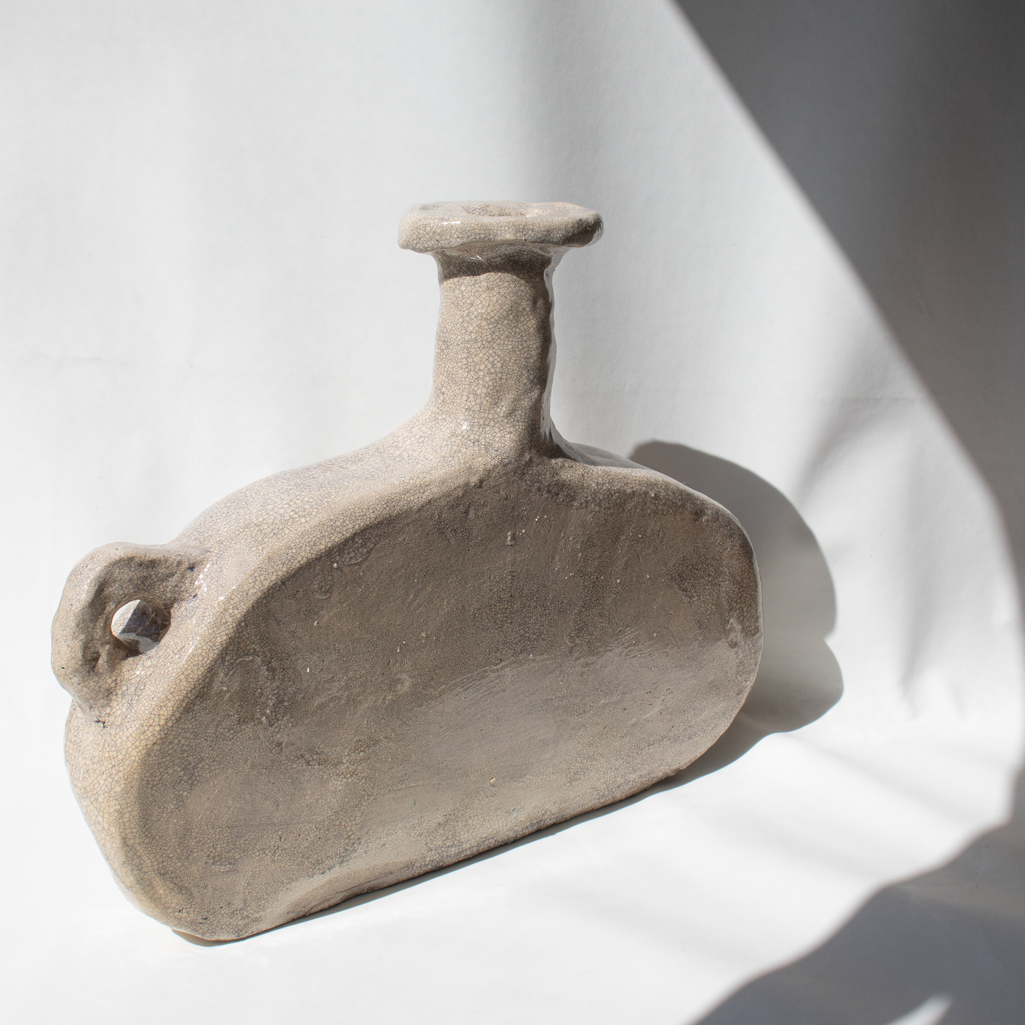 Gray Fat Vase