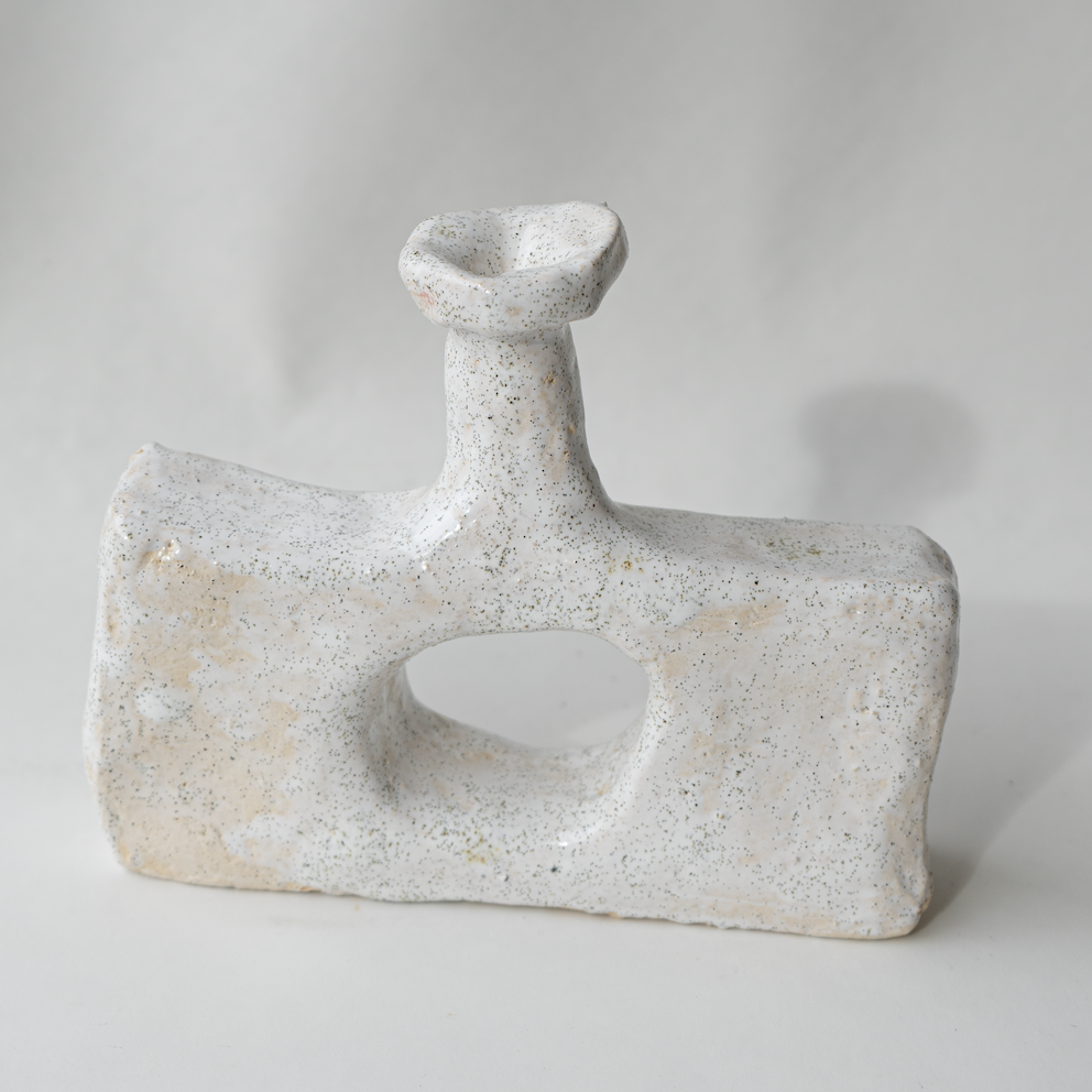 Jarrón Tiny blanco compacto