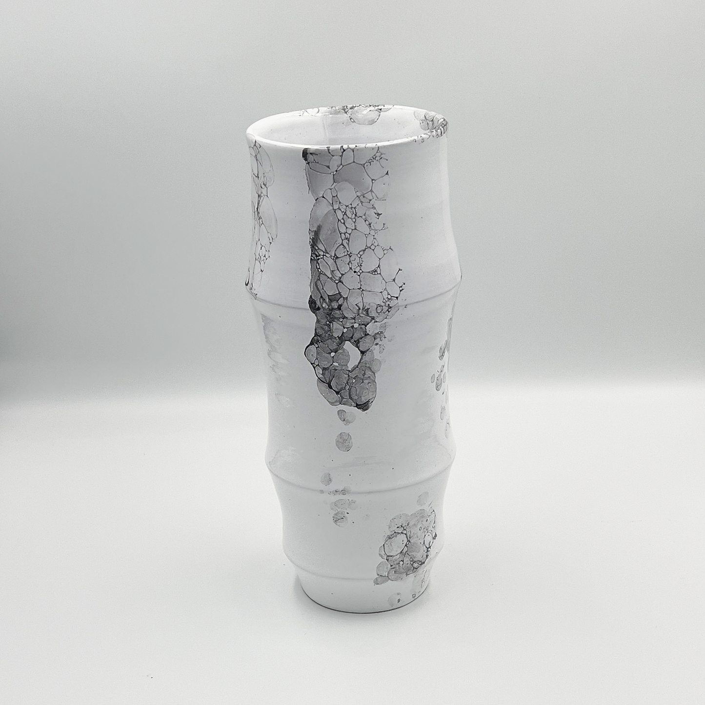 Jarrón Bambú Blanco I
