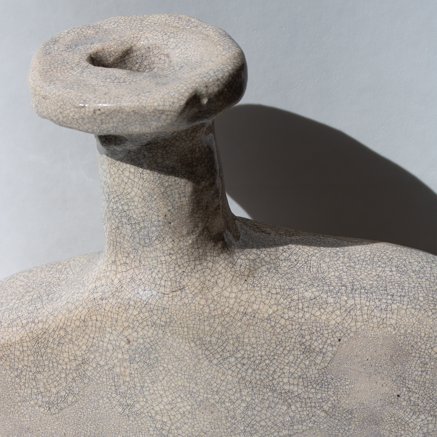 Gray Fat Vase