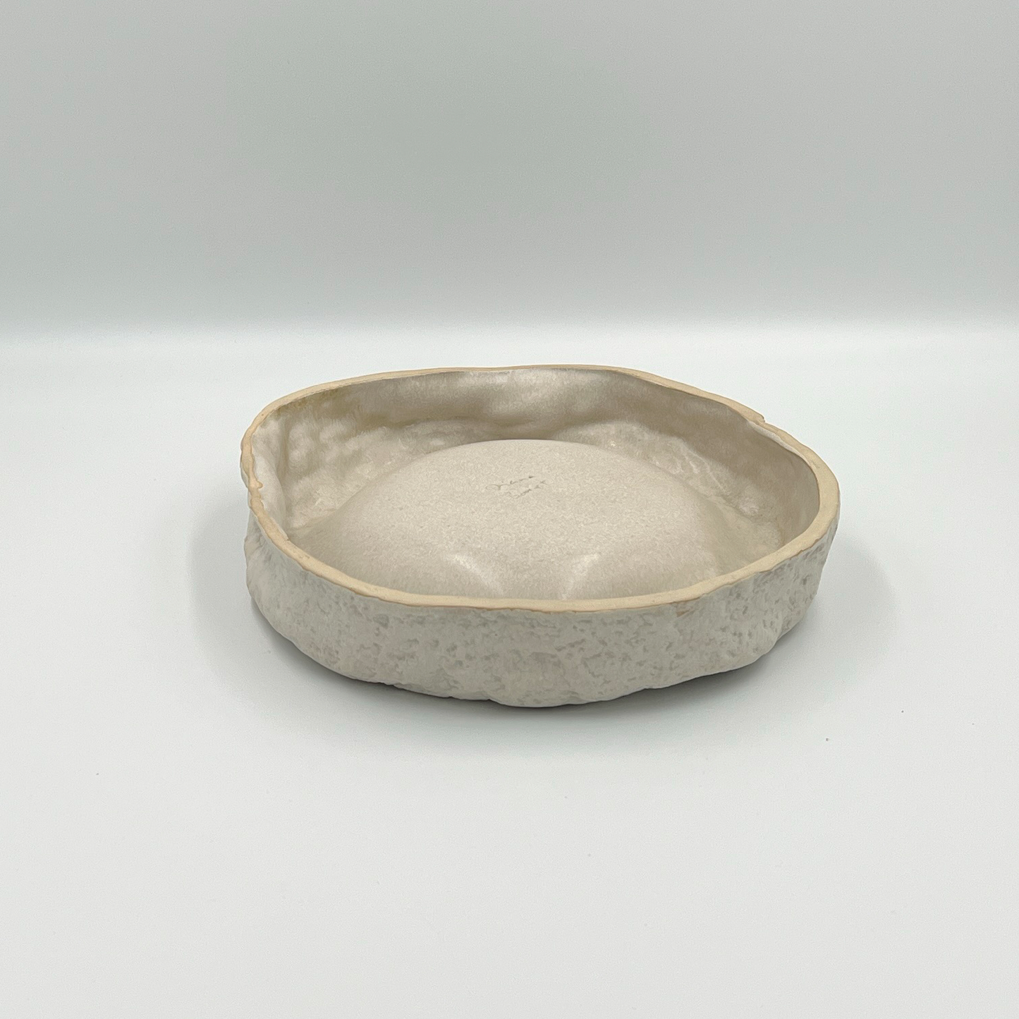 Plato piedra blanco