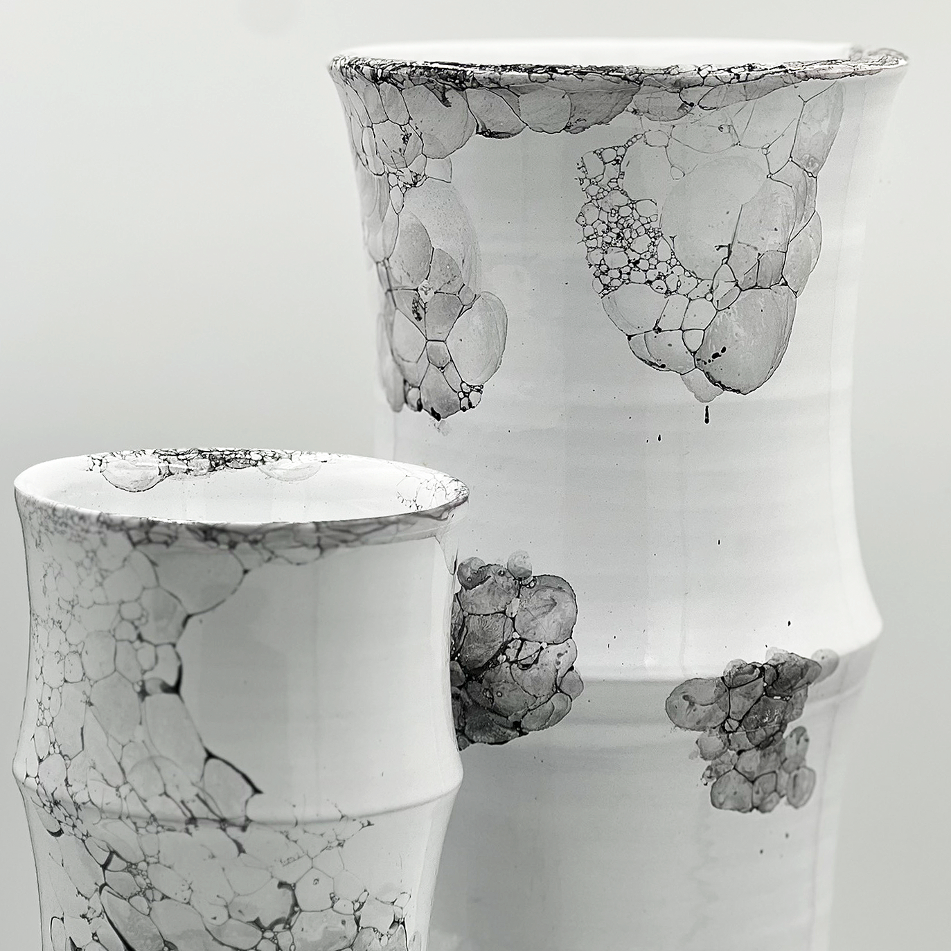 White Bamboo Vase IIII