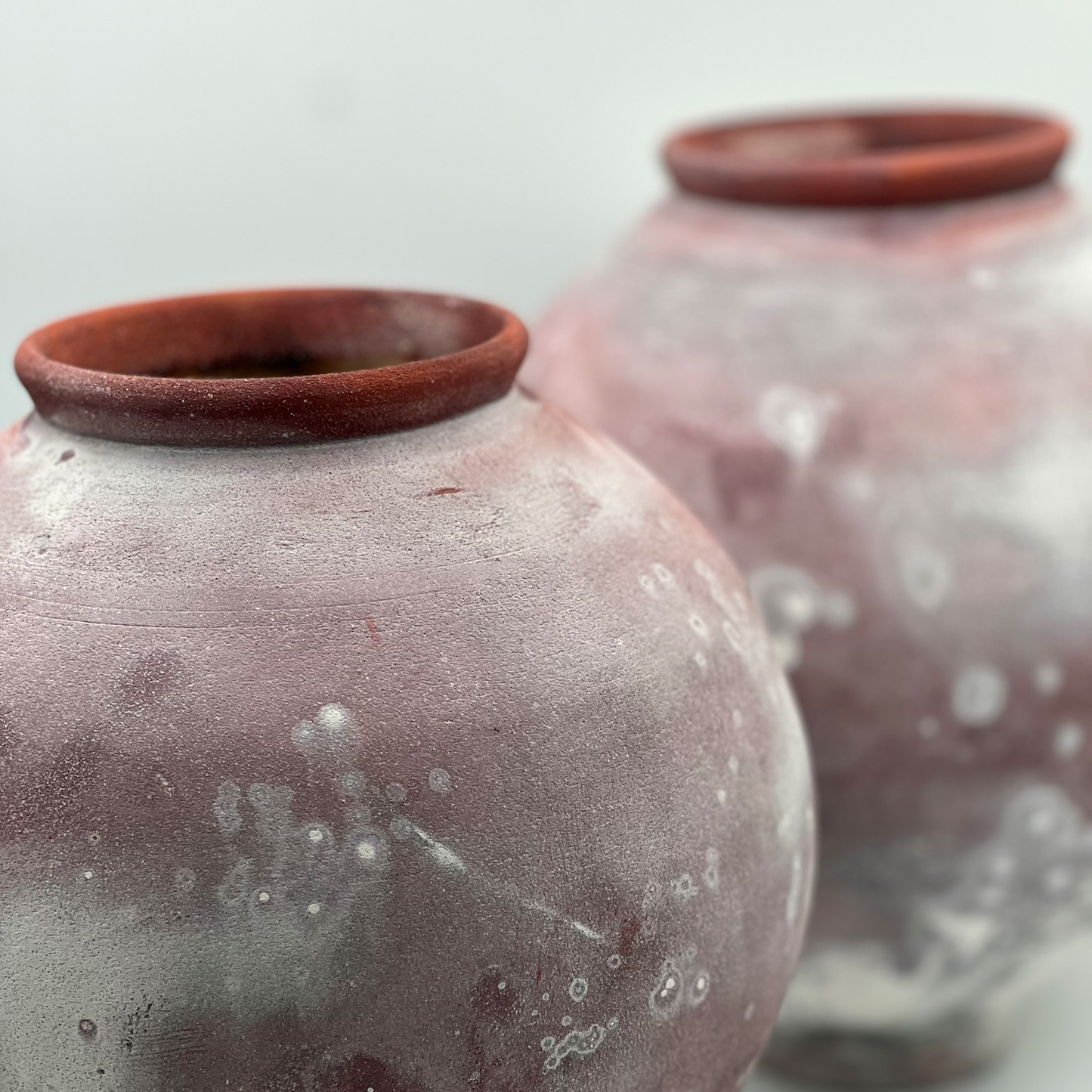 Moon jar Rukoryo - Rojo Violeta 1