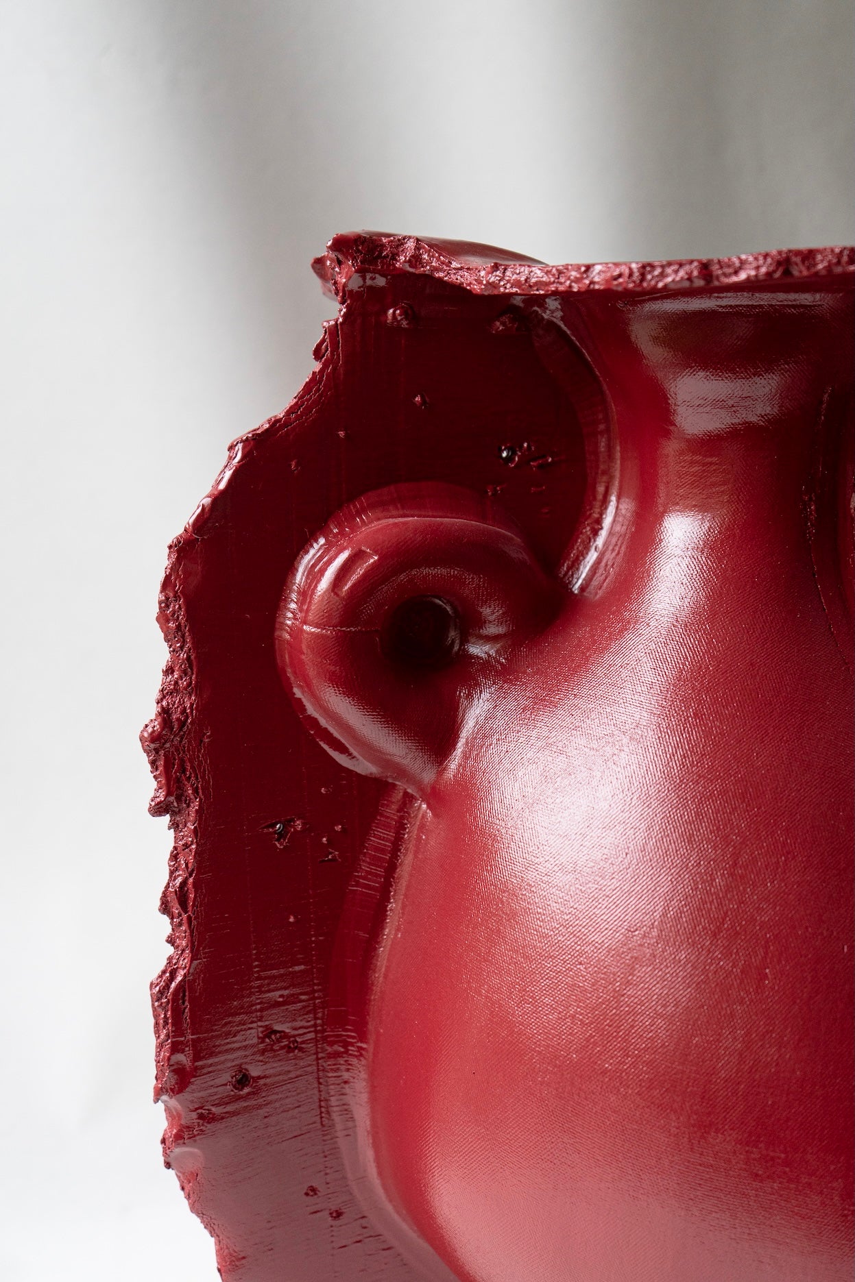Jarrón Blow-up rojo